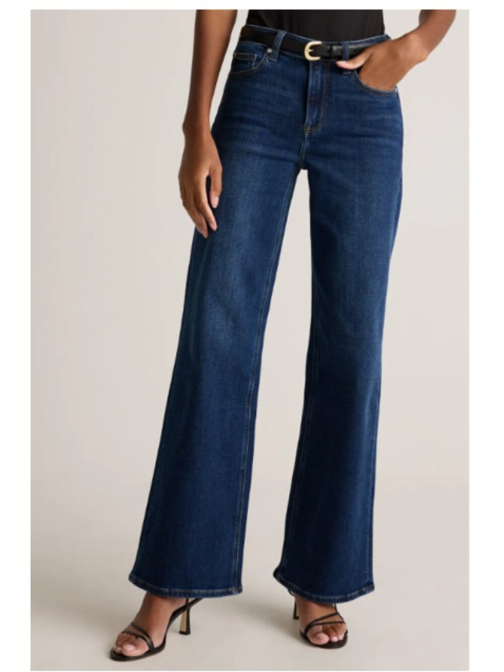 Size 28 Bella Stretch Wide Leg Jeans in Midnight Blue - Picture 2 of 5
